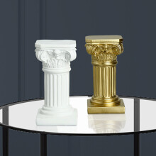 Gold RöMische SäUle Harz Skulptur SäUle Dekor RöMische SäUle Statuen zu Hause Dekor Wohnzimmer Handwerk Einrichtung
