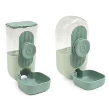 Hanging Automatic Pet Food Water Dispenser, Auto Gravity Pet Feeder and Waterer Set, Cage Food Bowl Dog Feeding Station