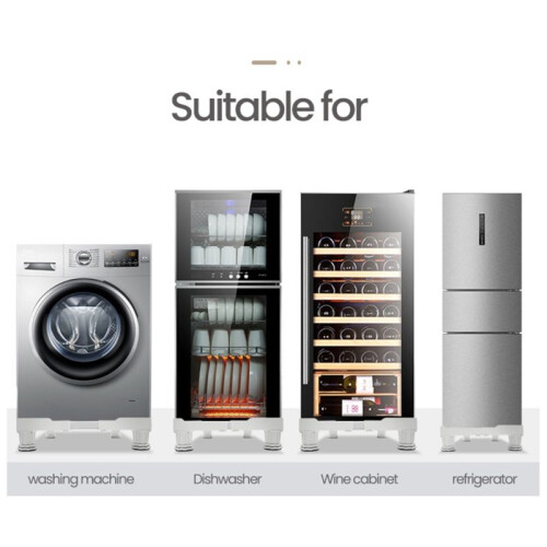 Washing Machine Holder Universal Mobile Fridge Stand Base Adjustable Base for Dryer Refrigerator Kitchen Accessories 1