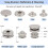 Leather Snap Fasteners Kit, 120 Set Metal Snap Buttons Press Studs with 6 Setting Tools, for Clothes, Bracelets, Jackets 3