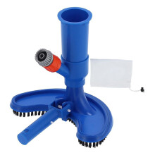 Vacuum Cleaner,Jet Vacuum Entertainment Pool Cleaner,With Brush Pole for Fountain Pond Swimming Pool US