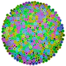 1900Pcs Glow in the Dark Beads Mix 9 Colors Glow Beads Luminous Beads Bulk Acrylic Hair Beads Plastic Beads