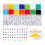 Perline Kandi e Perline con Lettere per Braccialetti Kit Colori Perline Kandi e Perline con Lettere Perline Arcobaleno nel Plastica A 1