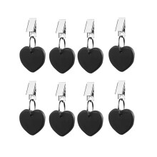 Lot de 8 Poids de Nappe, Pendentifs de Nappe Lourds, Ensemble de Poids de Nappe en Marbre Noir, Poids de Nappe