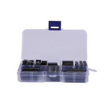 66Pcs/Lot DIP IC Sockets Adaptor Solder Type Socket Kit 6,8,14,16,18,20,24,28 Pin for PCB Diy Kit