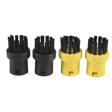 Round Brush Set [4 Pieces] Suitable for  Steam Cleaner Accessories, for  Round Brush, Grout Brush for