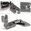 3Pc Industrial Curvo Scroll Hemmer Foot 1/8 Polegadas+3/16 Polegadas+1/4 Polegadas Hem Pull Tube Silk Chiffon Saia  Calcador 5