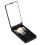Mirror Portable Makeup Mirror with 5 Brushes Storage Box LED Touch Portable One-Face Storage Box Makeup Mirror Black 1
