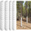 8PCS Tree Protectors 2 Size Plastic Spiral Tree Guard Tree Trunk Protector Wrap Tree Bark Protector Tube Tree Wraps 9