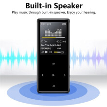 X2 Prend en Charge le Lecteur MP3 Sans Perte 4.2, Baladeur Audio Portable HiFi 40 Go avec Radio FM, Enregistreur Vocal EBook