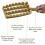 Fish Scale Scraper to Remove Fish Scales Solid Wood Brass Fish Scale Brush Scraper 3