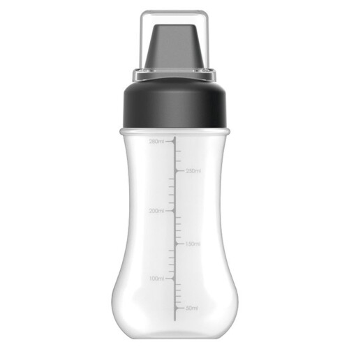 Black Ketchup Squeeze Bottle Salad Container with Leak-Proof Cap Portable Sauce Storage Boxes