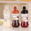 Black Ketchup Squeeze Bottle Salad Container with Leak-Proof Cap Portable Sauce Storage Boxes 2