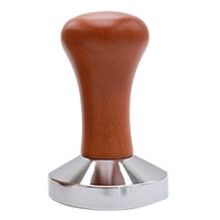 Coffee Tamper Wooden Stainless Steel Base Suitable for   Espresso Machine Accessories 53mm