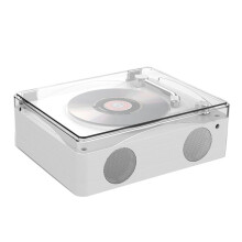 Retro CD Player 5.0 Rechargeable Built-in Speaker Portable Music Player USB HiFi Player with Infrared Remote A