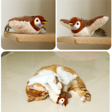 Cat Catnip Toys for Cats Flapping Catnip Toys Vivid Chirping Simulation Bird Interactive Toy,C