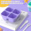 Meal Prep Containers (4 Pack), 4-Compartments Bento Lunch Box, Reusable Food Prep Containers 7