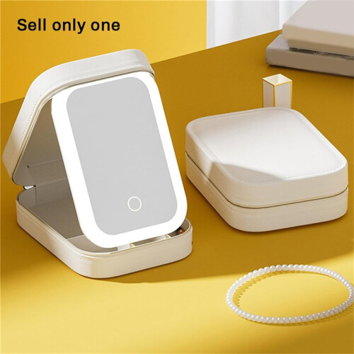 LED Three-Color Adjustable Makeup Mirror, Three Colors Brightness Adjustable Makeup Mirror with Lights 1
