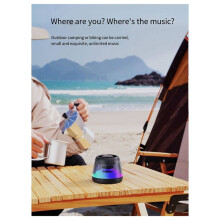 New Magnetic Speaker Wireless Outdoor Plug-in Card Small Speaker Rgb Atmosphere Light Small Speaker