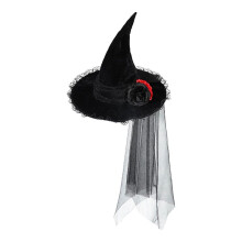 Volwassen Punk Heksenhoed, Halloween Kostuum Tovenaarshoed Goochelaar Puntmuts Cosplay Party Fancy Dress Carnaval Hoofddeksels