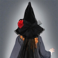 Adult Punk Witch Hat,Halloween Costume Wizard Hat Magician Pointed Cap Cosplay Party Fancy Dress Carnival Headwear