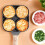 4-Hole Frying Pan Thick Non-Stick Egg Pancake Steak Cooking Pan Hamburger Bread Breakfast Machine 4