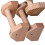 Push- Stand Wood Pushup Bars Non-Slip Base Exercise Home Workout Equipment Handle Stands for Strength Training 25CM 2