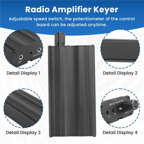 MX- CW Keyer Automatic Key Controller Morse Code Auto Memory Key Controller for Radio Amplifier 2