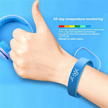 Bracelet Intelligent Numérique LED, Horloge Intelligente Étanche, Bracelet Intelligent avec Moniteur de Température Corporelle, Rappel D'Alarme de