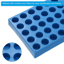 Vial Rack for Autosampler Vials, Vial Tray Holder 40-Well Stackable Test Tube Rack Vial Holder 10ml
