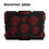 COOLCOLD Laptop Cooling Pad Gaming Laptop Cooler Laptop Fan Cooling Stand para Laptops de 12,1 A 17,3 Polegadas C 3