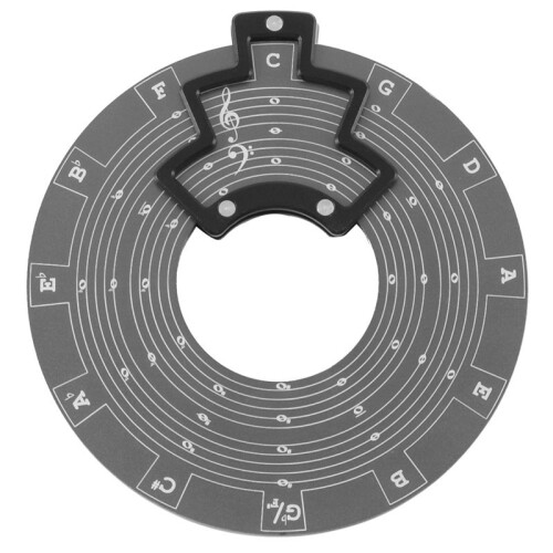 Disco de Música para Guitarra Círculo de Quintas, Círculo de Quintas Roda Melody Tool Roda de Acordes Sem Base Cinza 2