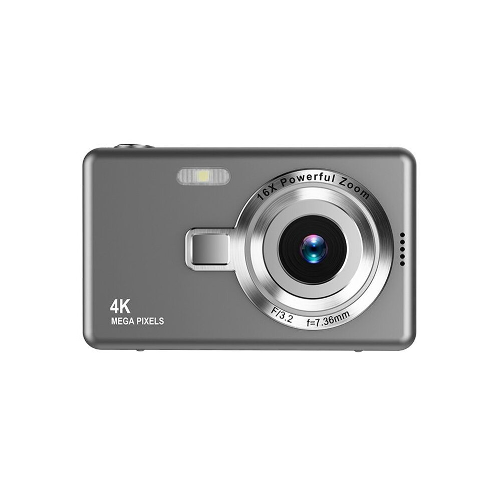 Hd 1080P 96Mp Digital Camera For Children - 16X Zoom, 2.4 Inch Ips Screen, Ideal For Beginner Photography Silver 4711459455544