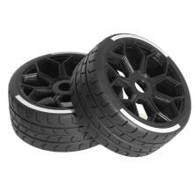 4Pcs 53/107 42/100 Tire Tyre 17Mm Wheel Hex for Arrma 1/7 Felony/FSR Model /FS RC Car Upgrade Parts Accessories