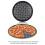 Pizzablech Stanzbackblech Antihaft mit Loch Pizzaform Grillblech Backform Rundes Backblech 7