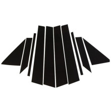 For Creta Ix25 Car Window BC Column Decorative Sticker Trim Mirror Reflection Panel Exterior Accessories 2016-2019
