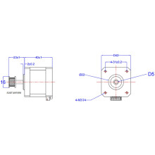 Moteur Pas à Pas 42-40MM, Support de Résistance à Haute Température, Moteur D'Imprimante 3D D'Impression à Vitesse pour K1 K1C