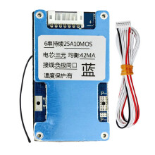 6S 25A 22,2V Li-Ion Lmo Ternary Lithium 18650 Batteriladdningsskyddskort med Balans- och Temperaturskydd