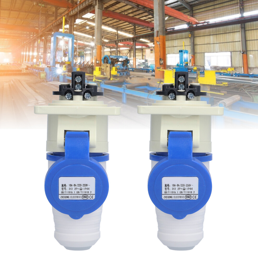 Aviation Power Plug 2 Pack 3 Pin 220V-250V 16A Industrial Connector 9311377547267