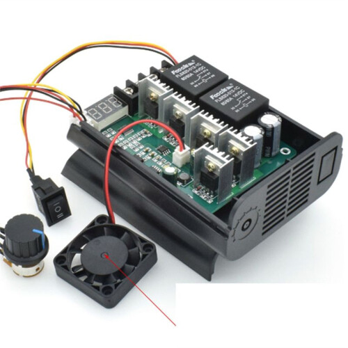 10-55V 60A PWM Motor Speed Controller 0- RPM LED Digital Adjustable CW CCW Forward Reverse Motor Control 1