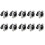 10PCS Ethernet Rj45 Chassis Socket NE8FDP Ethernet Pass Through Connector IP65 Waterproof D 1