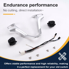 Botão Multifuncional Do Controle de Cruzeiro no Volante com Chicote de Acabamento para Fiesta MK7 MK8 Escort Ecosport 13-15