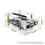 For Orange Pi 4A Case Acrylic Enclosure Transparent Shell with Heatsinks Fan 7