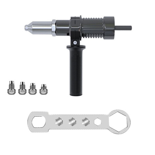 Electric Riveting Machine Adapter with 2.4/3.2/4.0/4.8 mm Diameter Rivet  Drill and Handle Wrench Rivet Tool. 1