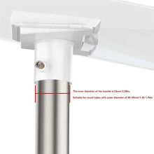 Pipe Adapter for Starlink Gen 3 Waterproof Round Tube Plastic Antenna Bracket Roof Wall Mount Holder