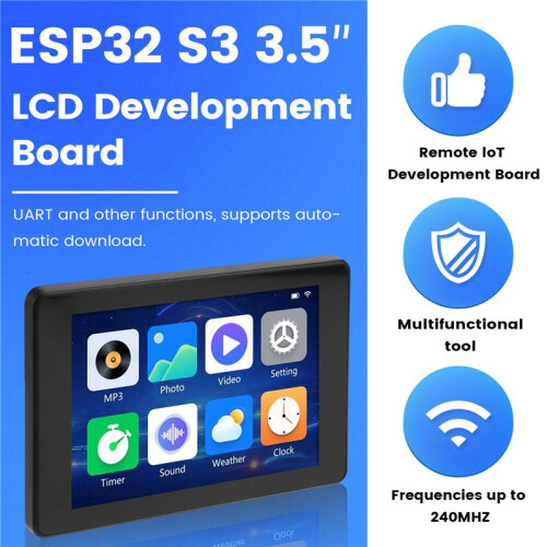 ESP32 S3 3.5Inch LCD Development Board 480x320 Display Capacitive Touch Screen Tablet/MP3 Video/Clock LVGL for ,B 1