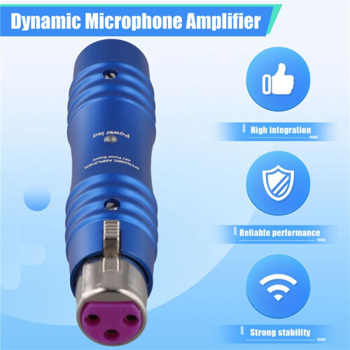 48V Dynamic Microphone Preamp Single Channel Activator Increase Omnidirectivity for Dynamic Microphone,C 2