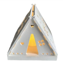 Candle Holder Molds Silicone Hollow Stars and Moon House Decor Silicone Mold Camping Tent Candlestick Mold Aromatherapy