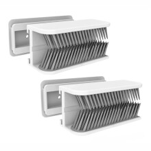 2PCS Hair Catcher Grabs Traps Shed Hair in Shower Wall-Mounted Protects Shower Drain Drain Hair for Shower Wall