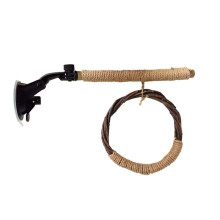 Giocattolo per Uccelli Set Altalena Altalena Sospesa Gabbia Naturale Accessori Giocattolo per Uccelli con Ventosa Giocattolo per Uccelli In Piedi